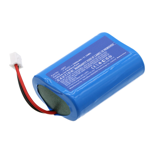 Batteries N Accessories BNA-WB-L19202 Emergency Lighting Battery - Li-ion, 7.4V, 1500mAh, Ultra High Capacity - Replacement for DOTLUX 4967 Battery