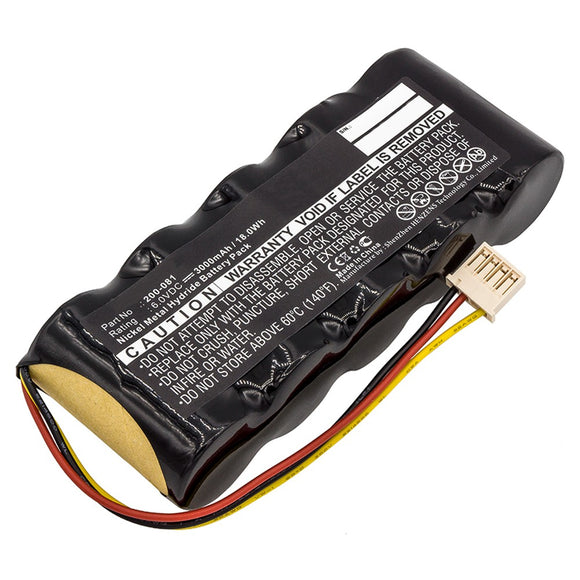 Batteries N Accessories BNA-WB-H7215 Equipment Battery - Ni-MH, 6V, 3000 mAh, Ultra High Capacity Battery - Replacement for GE 200-081 Battery