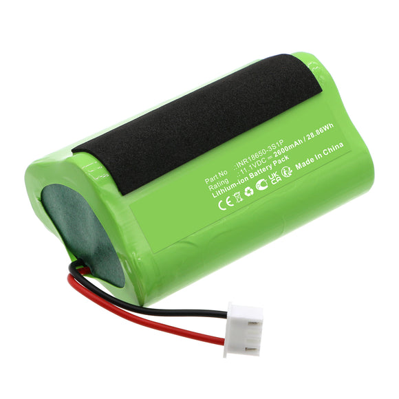 Batteries N Accessories BNA-WB-L19167 Air Compressor Battery - Li-ion, 11.1V, 2600mAh, Ultra High Capacity - Replacement for Technaxx INR18650-3S1P Battery