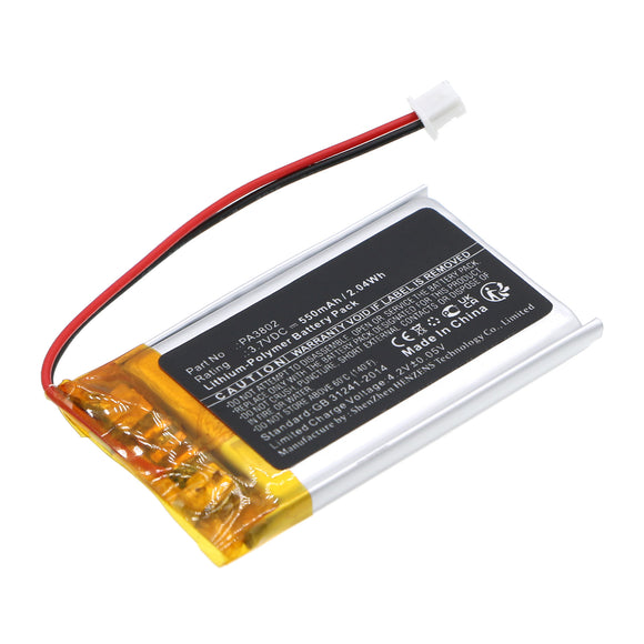 Batteries N Accessories BNA-WB-P19175 Alarm System Battery - Li-Pol, 3.7V, 550mAh, Ultra High Capacity - Replacement for Paradox PA3802 Battery