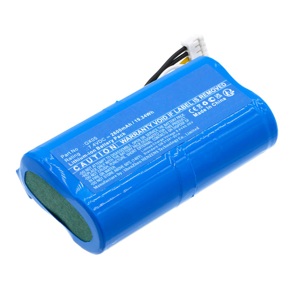 Batteries N Accessories BNA-WB-L19194 Credit Card Reader Battery - Li-ion, 7.4V, 2600mAh, Ultra High Capacity - Replacement for NEXGO GX05 Battery