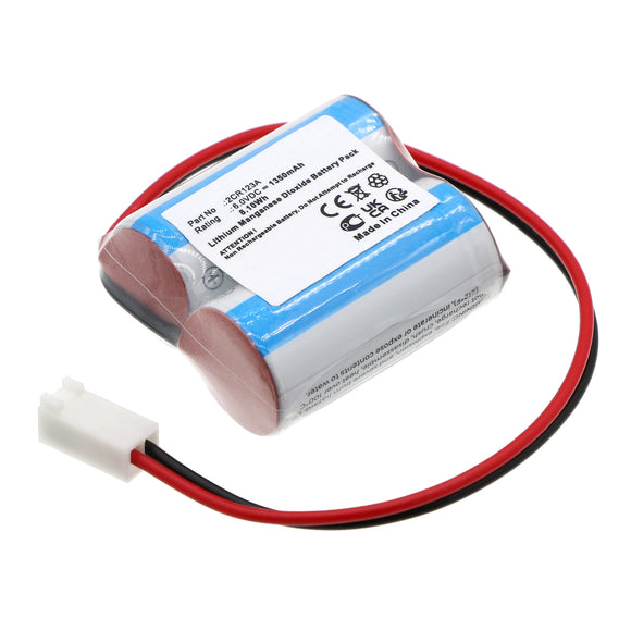 Batteries N Accessories BNA-WB-L19178 Automatic Flusher Battery - Li-MnO2, 6V, 1350mAh, Ultra High Capacity - Replacement for Flushing system 2CR123A Battery