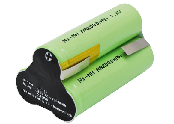 Batteries N Accessories BNA-WB-H7361 Shaver Battery - Ni-MH, 3.6V, 2000 mAh, Ultra High Capacity Battery - Replacement for Babyliss SHB16 Battery
