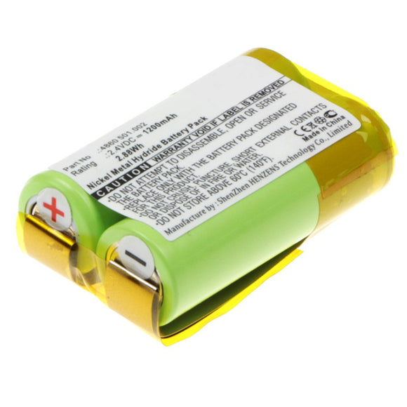 Batteries N Accessories BNA-WB-H9391 Medical Battery - Ni-MH, 2.4V, 1200mAh, Ultra High Capacity - Replacement for Eppendorf 4860 000.011 Battery