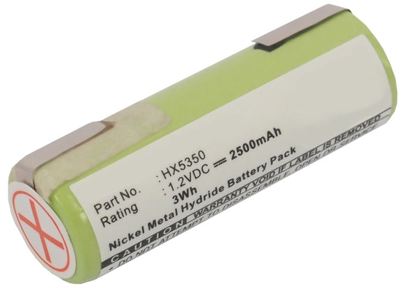Batteries N Accessories BNA-WB-H7416 Toothbrush Battery - Ni-MH, 1.2V, 2500 mAh, Ultra High Capacity - Replacement for Braun 1008 Battery