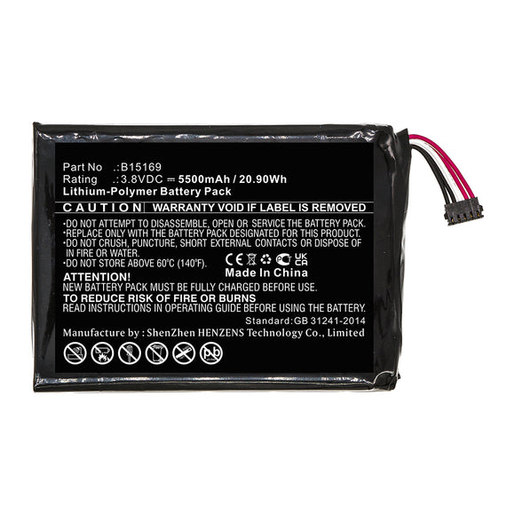 Batteries N Accessories BNA-WB-P16986 Home Security Camera Battery - Li-Pol, 3.8V, 5500mAh, Ultra High Capacity - Replacement for Ring B15169 Battery