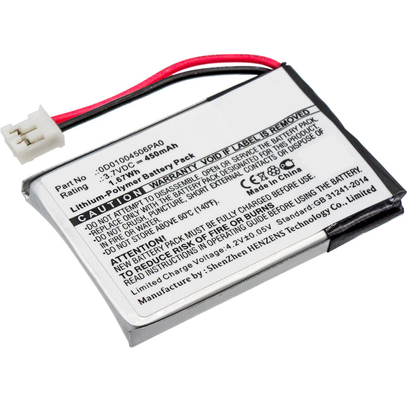 Batteries N Accessories BNA-WB-P11384 Dictionary Battery - Li-Pol, 3.7V, 450mAh, Ultra High Capacity - Replacement for Franklin 0D01004506PA0 Battery