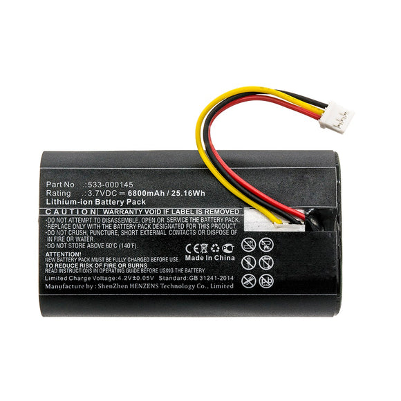 Batteries N Accessories BNA-WB-L12451 Home Security Camera Battery - Li-ion, 3.7V, 6800mAh, Ultra High Capacity - Replacement for Logitech 533-000145 Battery