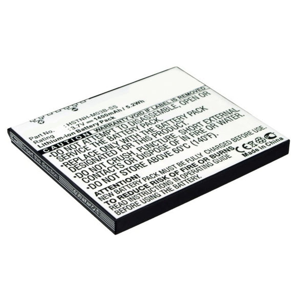 Batteries N Accessories BNA-WB-L6524 PDA Battery - Li-Ion, 3.7V, 1400 mAh, Ultra High Capacity Battery - Replacement for HP 35H00041-01 Battery