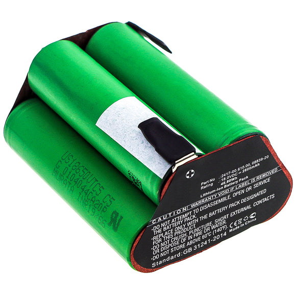 Batteries N Accessories BNA-WB-L11583 Gardening Tools Battery - Li-ion, 18V, 2600mAh, Ultra High Capacity - Replacement for Gardena 2417-00.610.00 Battery