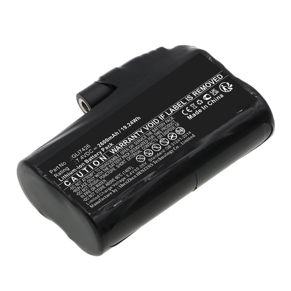 Batteries N Accessories BNA-WB-L17785 Mobile Warming Battery - Li-ion, 7.4V, 2600mAh, Ultra High Capacity - Replacement for Glovii GLI7426 Battery