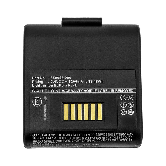 Batteries N Accessories BNA-WB-L11773 Printer Battery - Li-ion, 7.4V, 5200mAh, Ultra High Capacity - Replacement for Honeywell 550053-000 Battery