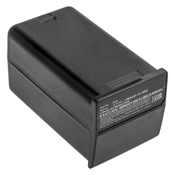 Batteries N Accessories BNA-WB-L12911 Strobe Lighting Battery - Li-ion, 14.4V, 2900mAh, Ultra High Capacity - Replacement for GODOX W29 Battery