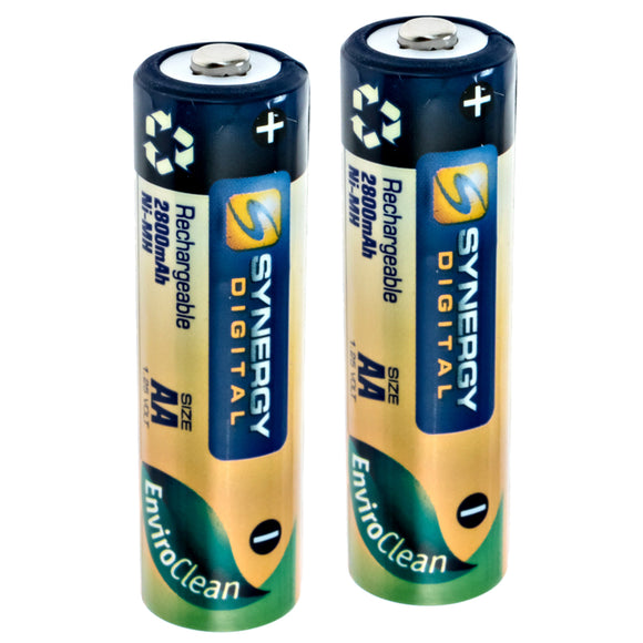 Batteries N Accessories BNA-WB-NMH-2/AA Regular size Household AA Batteries - Rechargable - 2 Pack