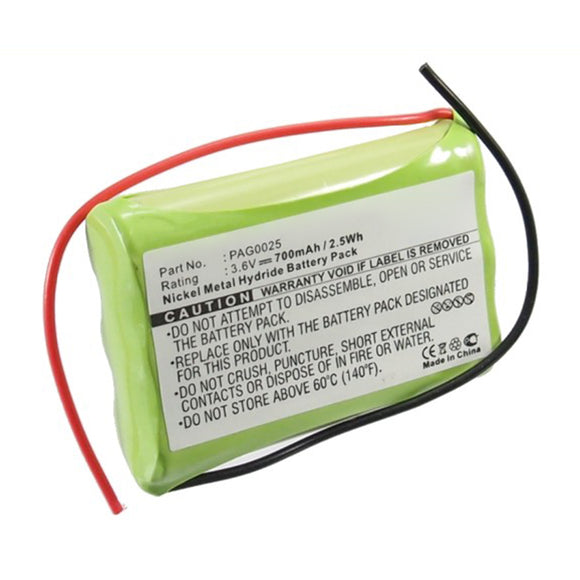 Batteries N Accessories BNA-WB-H13628 Pager Battery - Ni-MH, 3.6V, 700mAh, Ultra High Capacity - Replacement for Signologies PAG0025 Battery