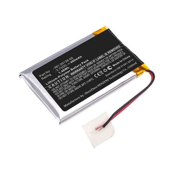 Batteries N Accessories BNA-WB-P11515 Smartwatch Battery - Li-Pol, 3.7V, 400mAh, Ultra High Capacity - Replacement for Garmin 361-00126-00 Battery