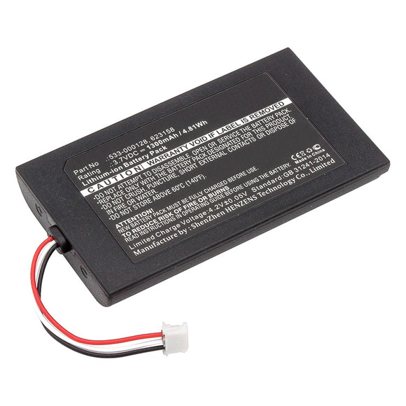 Batteries N Accessories BNA-WB-P7343 Remote Control Battery - Li-Pol, 3.7V, 1300 mAh, Ultra High Capacity Battery - Replacement for Logitech 623158 Battery