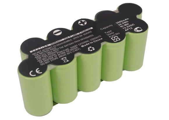 Batteries N Accessories BNA-WB-H11577 Gardening Tools Battery - Ni-MH, 12V, 3000mAh, Ultra High Capacity - Replacement for Gardena AP12 Battery