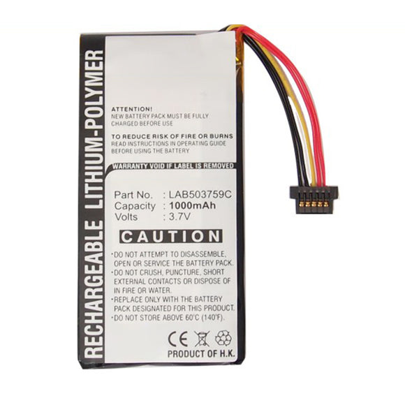 Batteries N Accessories BNA-WB-P16197 PDA Battery - Li-Pol, 3.7V, 1000mAh, Ultra High Capacity - Replacement for Toshiba LAB503759C Battery