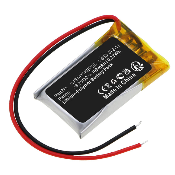 Batteries N Accessories BNA-WB-P18161 Entertainment Battery - Li-Pol, 3.7V, 100mAh, Ultra High Capacity - Replacement for Sony LIS1471HEPDS Battery