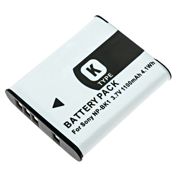 Batteries N Accessories BNA-WB-NPBK1 Digital Camera Battery - li-ion, 3.7V, 1100 mAh, Ultra High Capacity - Replacement for Sony NP-BK1 Battery