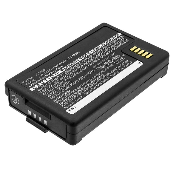 Batteries N Accessories BNA-WB-L7438 Equipment Battery - Li-ion, 11.1, 6800mAh, Ultra High Capacity Battery - Replacement for Spectra 79400 Battery