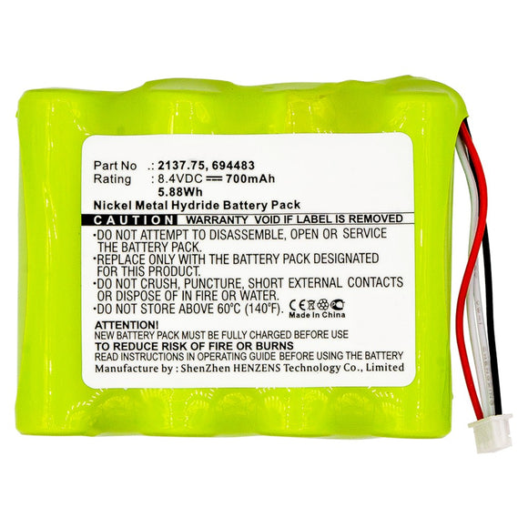 Batteries N Accessories BNA-WB-H10269 Equipment Battery - Ni-MH, 8.4V, 700mAh, Ultra High Capacity - Replacement for AEMC 694483 Battery