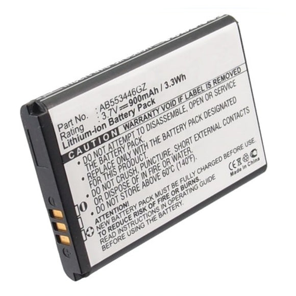 Batteries N Accessories BNA-WB-L3950 Cell Phone Battery - Li-ion, 3.7, 900mAh, Ultra High Capacity Battery - Replacement for Samsung AB553446GZ Battery