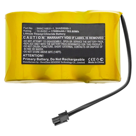 Batteries N Accessories BNA-WB-L10905 PLC Battery - Li-SOCl2, 10.8V, 17000mAh, Ultra High Capacity - Replacement for ABB 3HAB9999-1 Battery