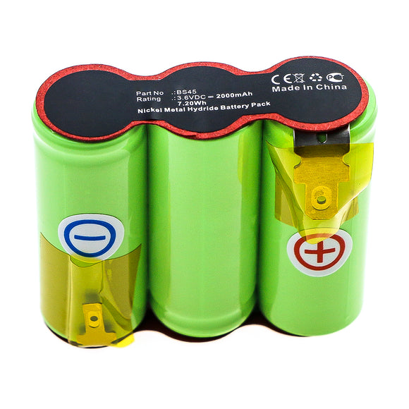 Batteries N Accessories BNA-WB-H14211 Gardening Tools Battery - Ni-MH, 3.6V, 2000mAh, Ultra High Capacity - Replacement for WOLF Garten 70845 055 Battery