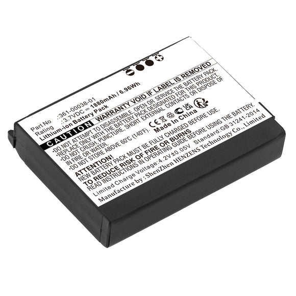 Batteries N Accessories BNA-WB-L4141 GPS Battery - Li-Ion, 3.7V, 1880 mAh, Ultra High Capacity Battery - Replacement for Garmin 010-11143-00 Battery