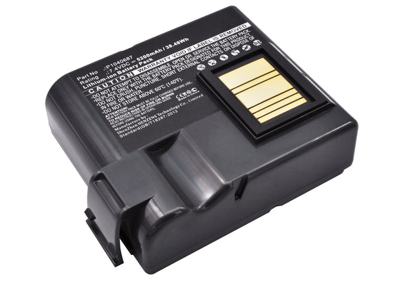 Batteries N Accessories BNA-WB-L7298 Mobile Printer Battery - Li-Ion, 7.4V, 5200 mAh, Ultra High Capacity Battery - Replacement for Zebra P1040687 Battery