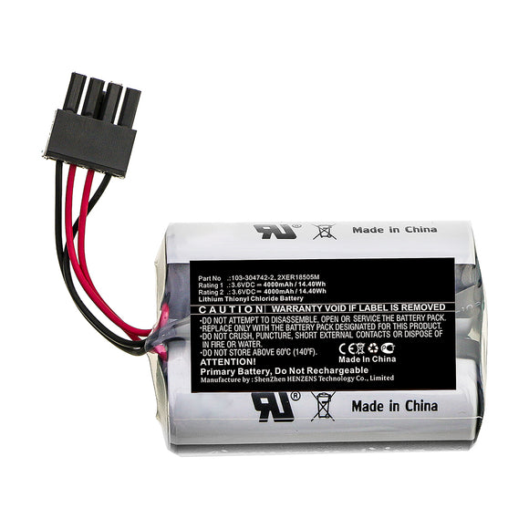 Batteries N Accessories BNA-WB-L13919 Alarm System Battery - Li-SOCl2, 3.6V, 4000mAh, Ultra High Capacity - Replacement for Visonic 103-304742-2 Battery