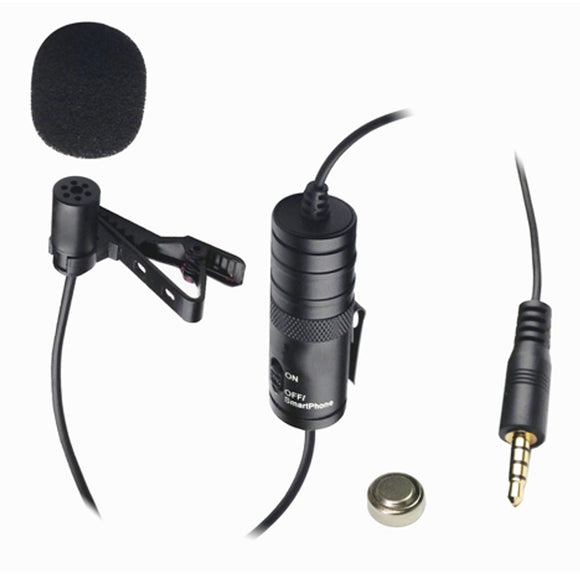 Batteries N Accessories BNA-WB-XM-L Wired Lavalier microphone - 20' Audio Cable - For DSLR's, Camcorders, Video Cameras and Smart Phones