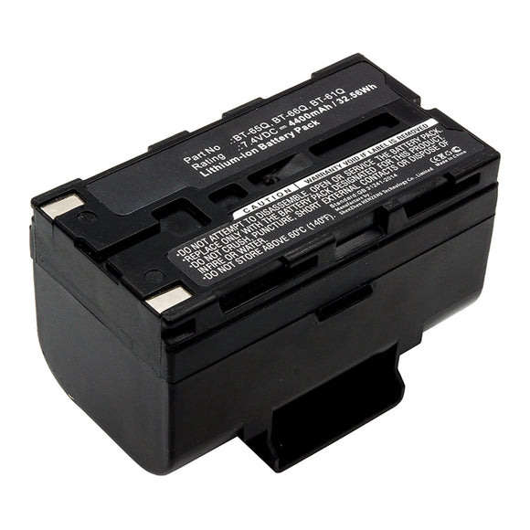 Batteries N Accessories BNA-WB-L13394 Equipment Battery - Li-ion, 7.4V, 4400mAh, Ultra High Capacity - Replacement for Topcon BT-61Q Battery