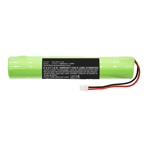 Batteries N Accessories BNA-WB-H14274 PLC Battery - Ni-MH, 3.6V, 2000mAh, Ultra High Capacity - Replacement for Yamaha KR4-M4251-000 Battery