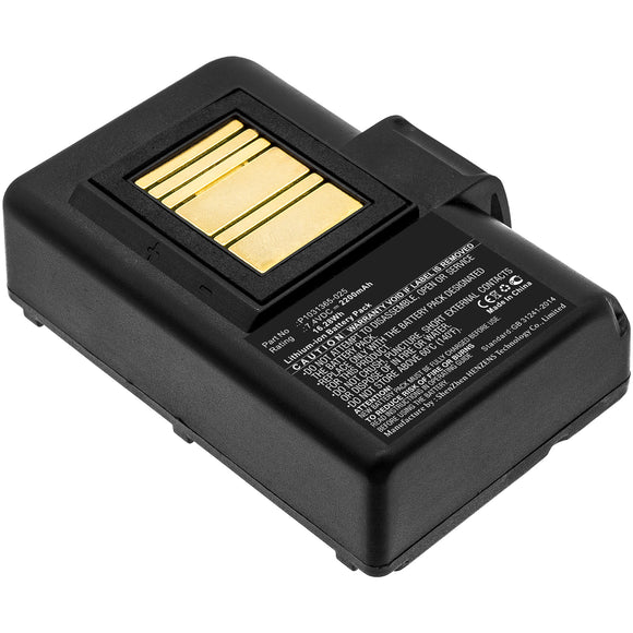 Batteries N Accessories BNA-WB-L8616 Mobile Printer Battery - Li-ion, 7.4V, 2200mAh, Ultra High Capacity Battery - Replacement for Zebra AT16004, BTRY-MPP-34MA1-01, P1023901, P1023901-LF Battery
