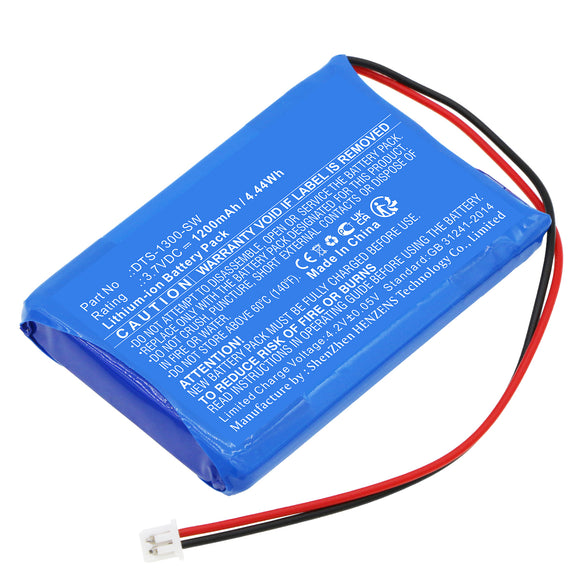 Batteries N Accessories BNA-WB-L18242 Credit Card Reader Battery - Li-ion, 3.7V, 1200mAh, Ultra High Capacity - Replacement for SumUp DTS-1300-SW Battery