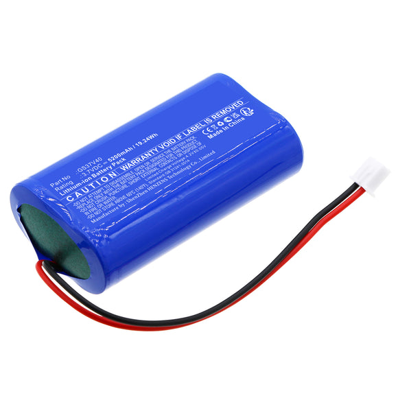 Batteries N Accessories BNA-WB-L18836 Solar Battery - Li-ion, 3.7V, 5200mAh, Ultra High Capacity - Replacement for Gama Sonic GS37V40 Battery