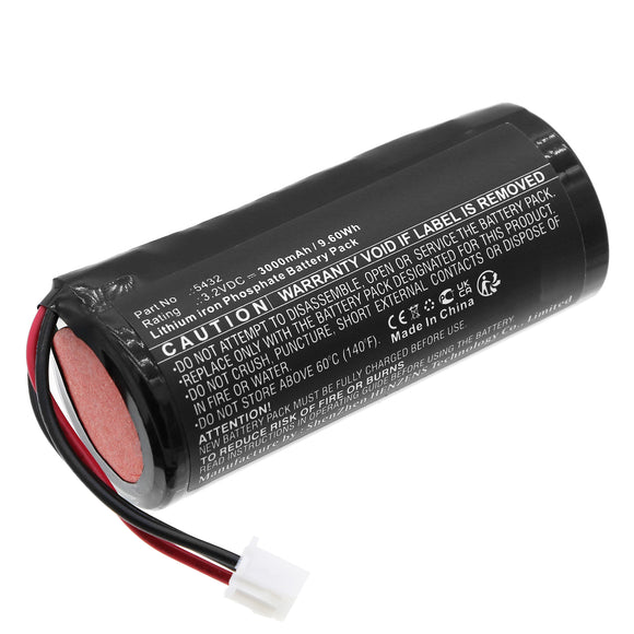 Batteries N Accessories BNA-WB-L18956 Emergency Lighting Battery - LiFePO4, 3.2V, 3000mAh, Ultra High Capacity - Replacement for DOTLUX 5432 Battery