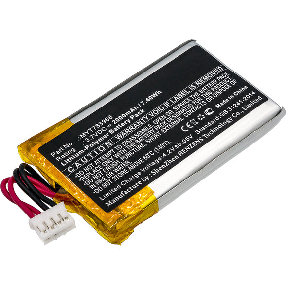 Batteries N Accessories BNA-WB-P8188 GPS Battery - Li-Pol, 3.7V, 2000mAh, Ultra High Capacity Battery - Replacement for DeLorme MYT783968 Battery