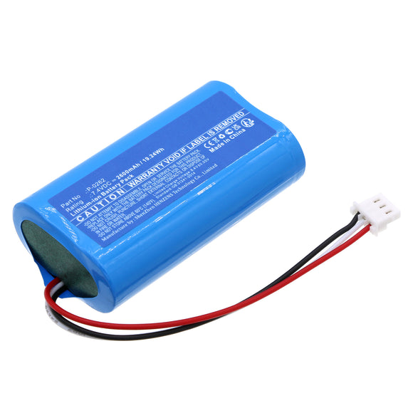 Batteries N Accessories BNA-WB-L18937 Credit Card Reader Battery - Li-ion, 7.4V, 2600mAh, Ultra High Capacity - Replacement for GALEB P-0262 Battery