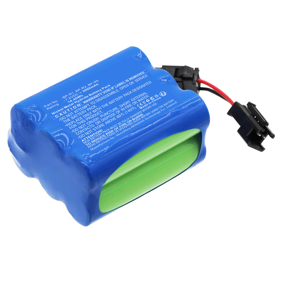 Batteries N Accessories BNA-WB-H18376 DAB Digital Battery - Ni-MH, 7.2V, 2000mAh, Ultra High Capacity - Replacement for TEAC BP-R1 Battery