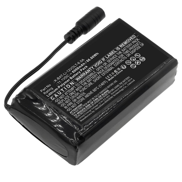 Batteries N Accessories BNA-WB-P18086 Mobile Warming Battery - Li-Pol, 11.1V, 6000mAh, Ultra High Capacity - Replacement for Macna K-BAT-Li-12VOLT-6.0A Battery