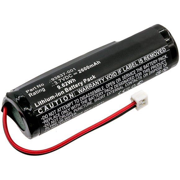 Batteries N Accessories BNA-WB-L8612 Shaver Battery - Li-ion, 3.7V, 2600mAh, Ultra High Capacity Battery - Replacement for Wahl 93837-001 Battery