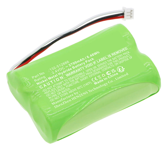 Batteries N Accessories BNA-WB-H18144 Door Lock Battery - Ni-MH, 2.4V, 2700mAh, Ultra High Capacity - Replacement for Ilco 132-512886 Battery
