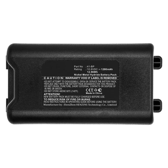 Batteries N Accessories BNA-WB-H10999 Printer Battery - Ni-MH, 10.8V, 1200mAh, Ultra High Capacity - Replacement for Brady 41-BP Battery