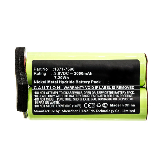 Batteries N Accessories BNA-WB-H15351 Shaver Battery - Ni-MH, 3.6V, 2000mAh, Ultra High Capacity - Replacement for Moser 1871-7590 Battery