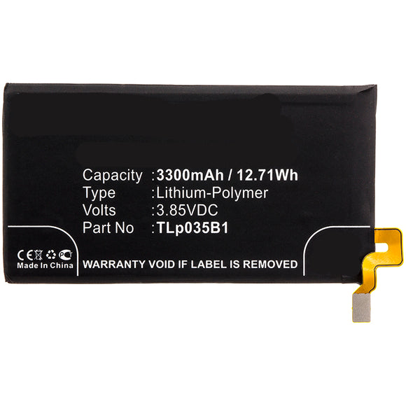 Batteries N Accessories BNA-WB-P8259 Cell Phone Battery - Li-Pol, 3.85V, 3300mAh, Ultra High Capacity Battery - Replacement for BlackBerry TLp035B1 Battery