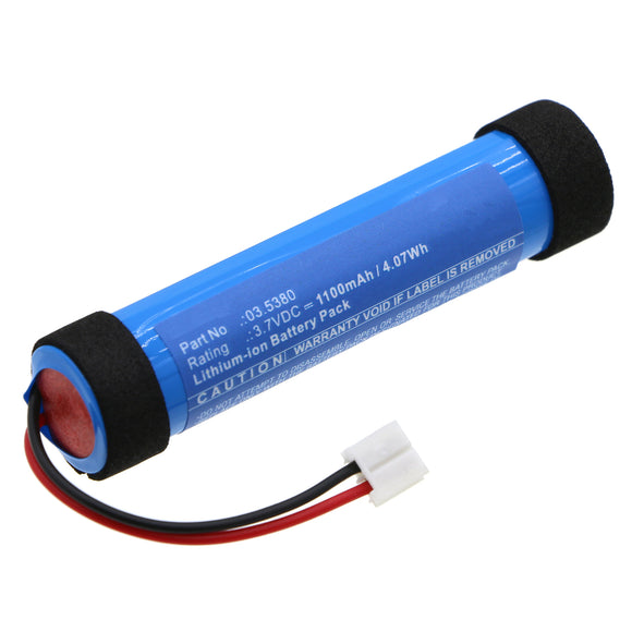 Batteries N Accessories BNA-WB-L18975 Flashlight Battery - Li-ion, 3.7V, 1100mAh, Ultra High Capacity - Replacement for SCANGRIP 03.5380 Battery
